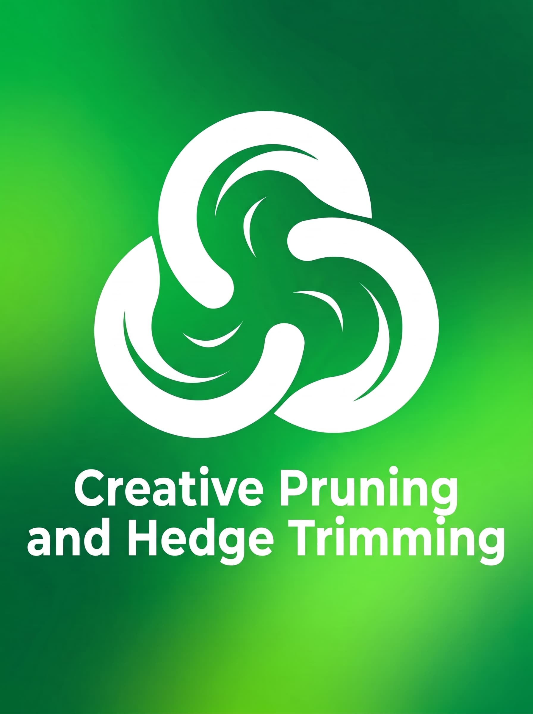 Creative Pruning logo artwork on a green brand background